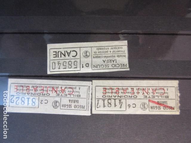 Collectables Transport Tickets: Ref: COL_BILLE_BCN_01 - COLECCION BILLETAJE BARCELONA TODOS DIFERENTES - 3 BILLETE CANJE