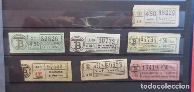 Collectables Transport Tickets: Ref: COL_BILLE_BCN_01 - COLECCION BILLETAJE BARCELONA TODOS DIFERENTES - 7 BILLETE 4.50 PESETAS