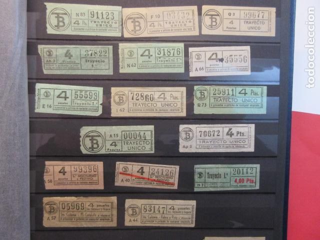 Coleccionismo Billetes de transporte: Ref: COL_BILLE_BCN_01 - COLECCION BILLETAJE BARCELONA TODOS DIFERENTES - 16 BILLETE 4 PESETAS