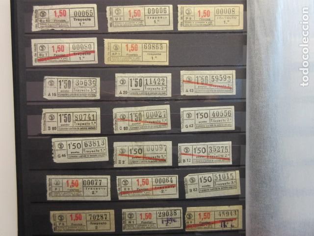 Coleccionismo Billetes de transporte: Ref: COL_BILLE_BCN_01 - COLECCION BILLETAJE BARCELONA TODOS DIFERENTES - 26 BILLETE 1.50 PESETAS
