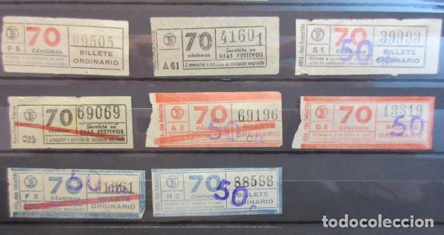 Collectables Transport Tickets: Ref: COL_BILLE_BCN_01 - COLECCION BILLETAJE BARCELONA TODOS DIFERENTES - 8 BILLETE 70 CENTIMOS