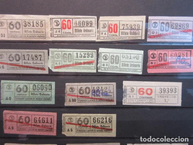 Collectables Transport Tickets: Ref: COL_BILLE_BCN_01 - COLECCION BILLETAJE BARCELONA TODOS DIFERENTES - 13 BILLETE 60 CENTIMOS