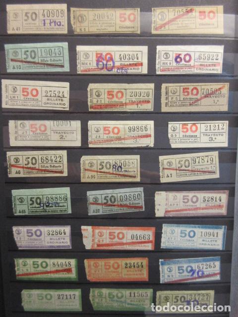 Colecionismos Bilhetes de Transporte: Ref: COL_BILLE_BCN_01 - COLECCION BILLETAJE BARCELONA TODOS DIFERENTES - 27 BILLETE 50 CENTIMOS