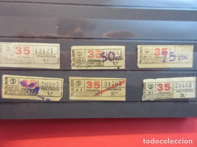 Collectionnisme Billets de transport: Ref: COL_BILLE_BCN_01 - COLECCION BILLETAJE BARCELONA TODOS DIFERENTES - 6 BILLETE 35 CENTIMOS