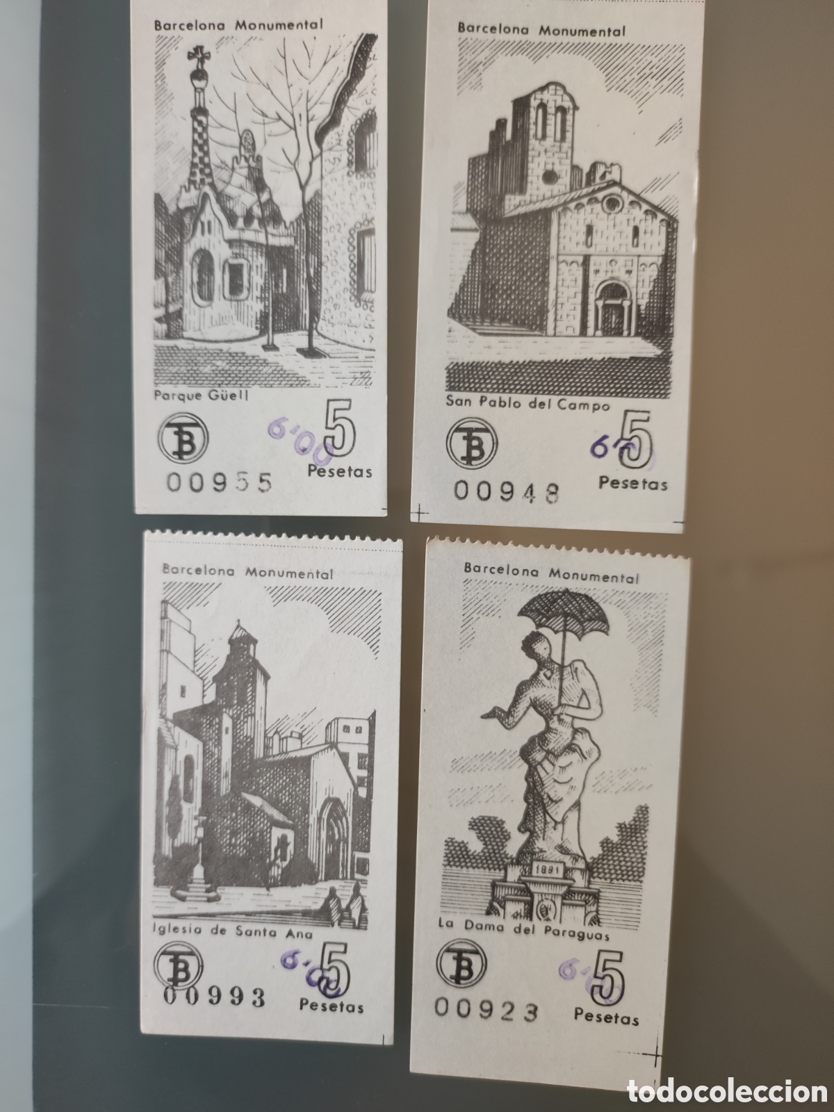 Colecionismos Bilhetes de Transporte: 4 tarjetas de transportes