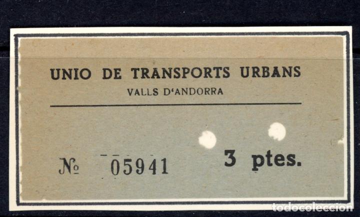 Coleccionismo Billetes de transporte: BILLETE DE ANDORRA / 13LG8