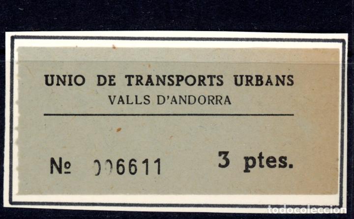Coleccionismo Billetes de transporte: BILLETE DE ANDORRA / 13LG8