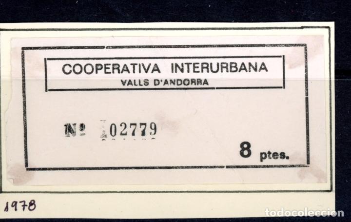 Coleccionismo Billetes de transporte: BILLETE DE ANDORRA / 13LG8