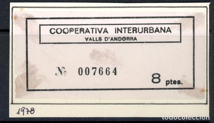 Coleccionismo Billetes de transporte: BILLETE DE ANDORRA / 13LG8