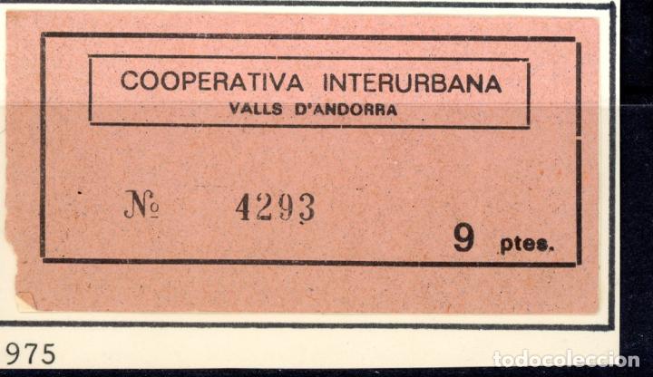 Coleccionismo Billetes de transporte: BILLETE DE ANDORRA / 13LG8