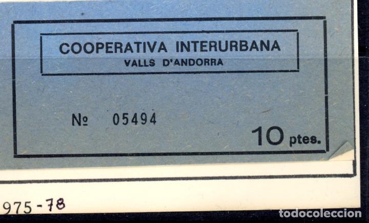 Coleccionismo Billetes de transporte: BILLETE DE ANDORRA / 13LG8