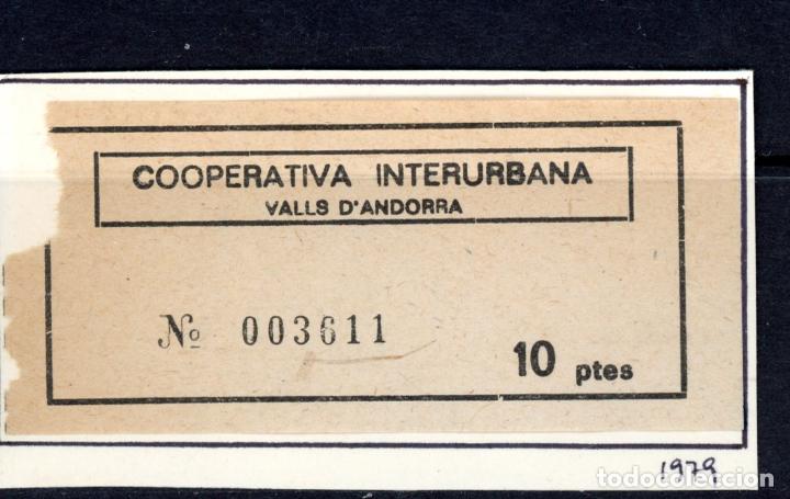 Coleccionismo Billetes de transporte: BILLETE DE ANDORRA / 13LG8