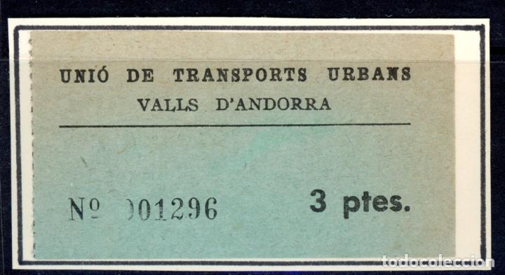 Coleccionismo Billetes de transporte: BILLETE DE ANDORRA / 13LG8