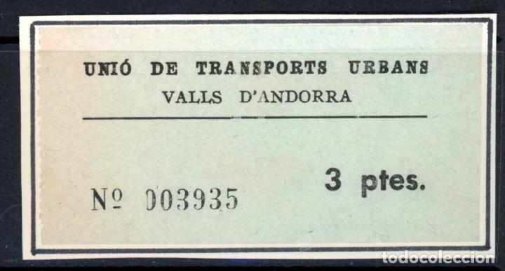 Coleccionismo Billetes de transporte: BILLETE DE ANDORRA / 13LG8