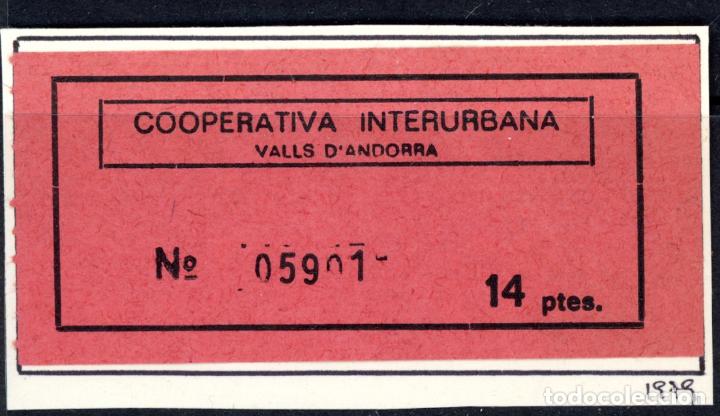 Coleccionismo Billetes de transporte: BILLETE DE ANDORRA / 13LG8