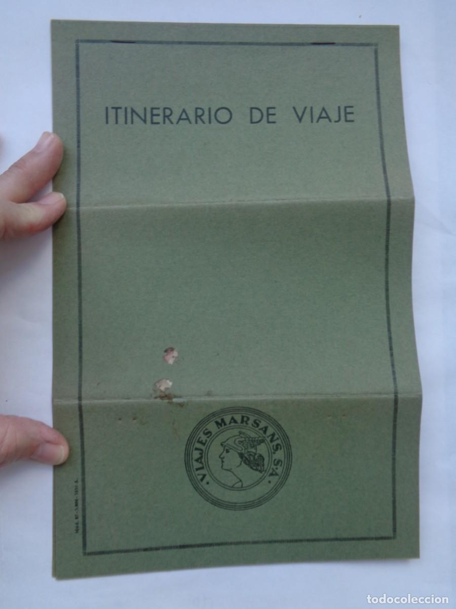 Coleccionismo Billetes de transporte: VIAJES MARSANS S.A.: ITINERARIO DE VIAJE POR ISLAS BALEARES . A&Ntilde;OS 50