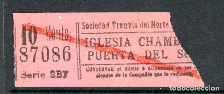Coleccionismo Billetes de transporte: BILLETE DE TRANVIAS DE MADRID / AlbMadrid-4