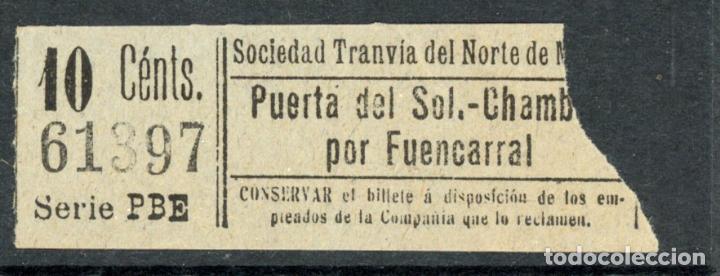 Coleccionismo Billetes de transporte: BILLETE DE TRANVIAS DE MADRID / AlbMadrid-4