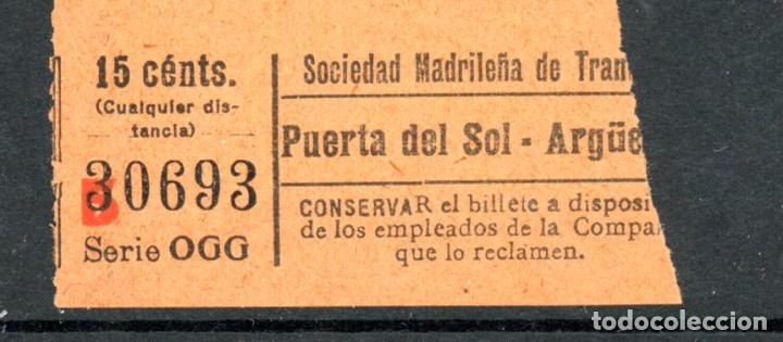 Coleccionismo Billetes de transporte: BILLETE DE TRANVIAS DE MADRID / AlbMadrid-4