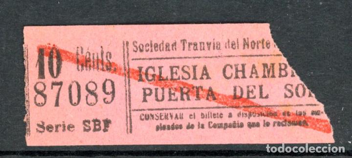 Coleccionismo Billetes de transporte: BILLETE DE TRANVIAS DE MADRID / AlbMadrid-4