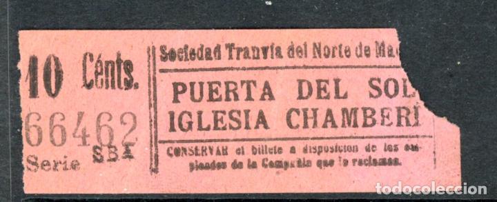 Coleccionismo Billetes de transporte: BILLETE DE TRANVIAS DE MADRID / AlbMadrid-4