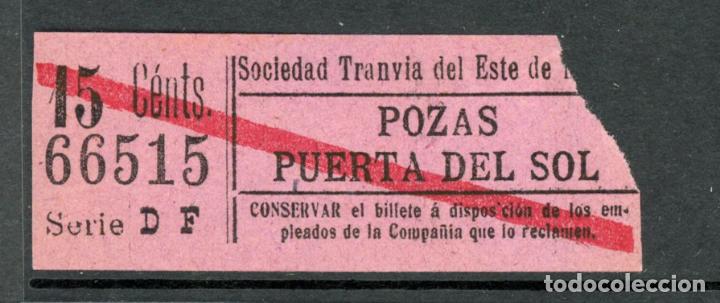 Coleccionismo Billetes de transporte: BILLETE DE TRANVIAS DE MADRID / AlbMadrid-4