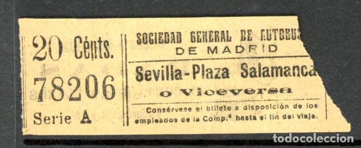 Coleccionismo Billetes de transporte: BILLETE DE TRANVIAS DE MADRID / AlbMadrid-4