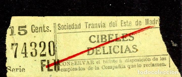 Coleccionismo Billetes de transporte: BILLETE DE TRANVIAS DE MADRID / AlbMadrid-4