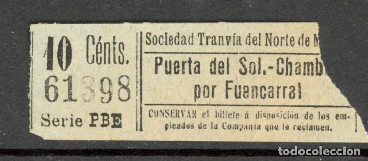 Coleccionismo Billetes de transporte: BILLETE DE TRANVIAS DE MADRID / AlbMadrid-4