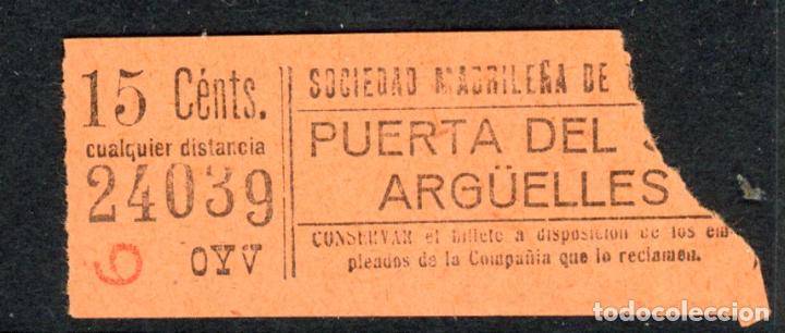 Coleccionismo Billetes de transporte: BILLETE DE TRANVIAS DE MADRID / AlbMadrid-4