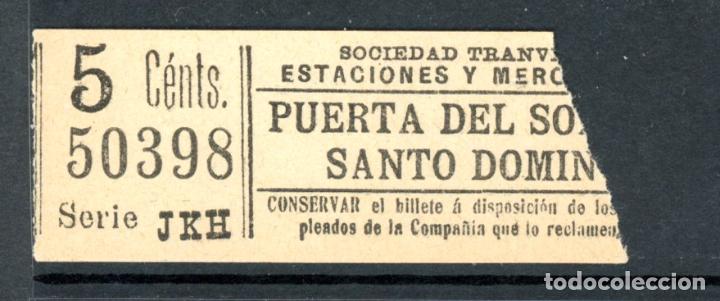 Coleccionismo Billetes de transporte: BILLETE DE TRANVIAS DE MADRID / AlbMadrid-4