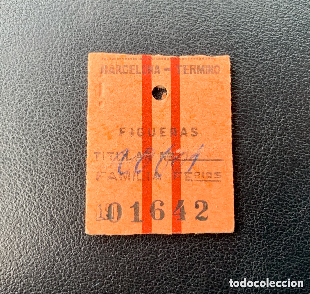 Sammeln von Fahrkarten: Barcelona T&eacute;rmino - Figueras // Renfe // Familiar Ferroviario // 1962