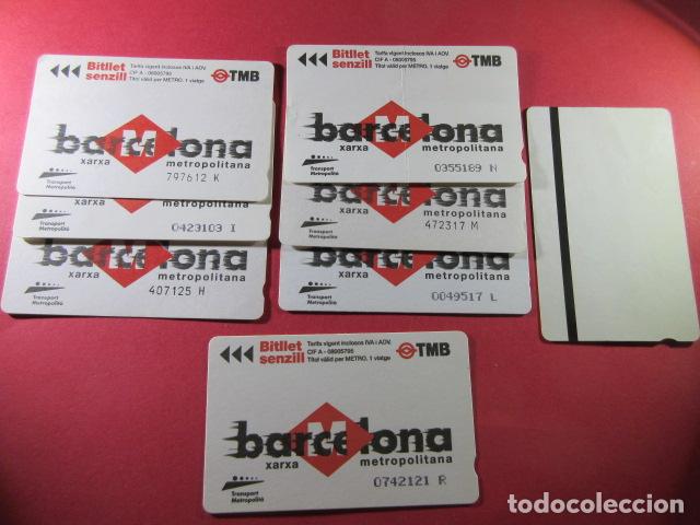 Coleccionismo Billetes de transporte: ref: DISCOT_01 - 7 TARJETA - COLECCI&Oacute;N MAGNETICA DISE&Ntilde;O COTIDIANO BARCELONA - LEER INTERIOR