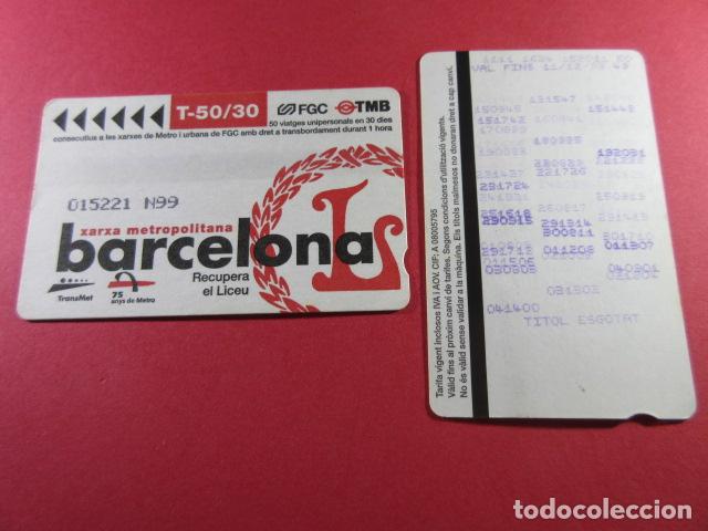 Sammeln von Fahrkarten: ref: DISCOT_01 - 1 TARJETA - COLECCI&Oacute;N MAGNETICA DISE&Ntilde;O COTIDIANO BARCELONA - LEER INTERIOR