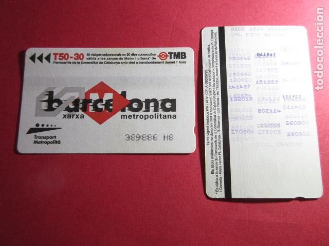 Sammeln von Fahrkarten: ref: DISCOT_01 - 1 TARJETA - COLECCI&Oacute;N MAGNETICA DISE&Ntilde;O COTIDIANO BARCELONA - LEER INTERIOR