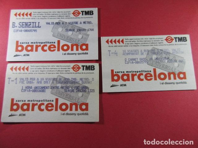 Sammeln von Fahrkarten: ref: DISCOT_01 - 3 TARJETA - COLECCI&Oacute;N MAGNETICA DISE&Ntilde;O COTIDIANO BARCELONA - LEER INTERIOR