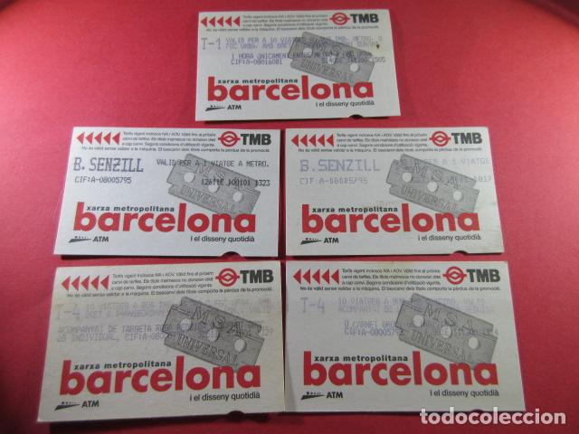 Sammeln von Fahrkarten: ref: DISCOT_01 - 5 TARJETA - COLECCI&Oacute;N MAGNETICA DISE&Ntilde;O COTIDIANO BARCELONA - LEER INTERIOR