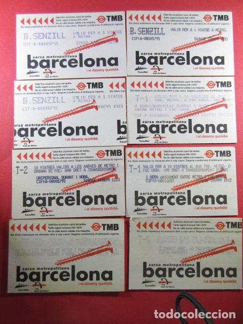 Sammeln von Fahrkarten: ref: DISCOT_01 - 8 TARJETA - COLECCI&Oacute;N MAGNETICA DISE&Ntilde;O COTIDIANO BARCELONA - LEER INTERIOR
