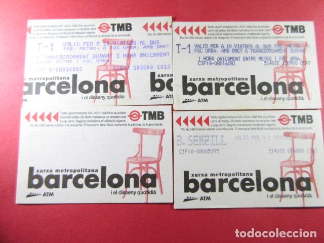 Sammeln von Fahrkarten: ref: DISCOT_01 - 4 TARJETA - COLECCI&Oacute;N MAGNETICA DISE&Ntilde;O COTIDIANO BARCELONA - LEER INTERIOR