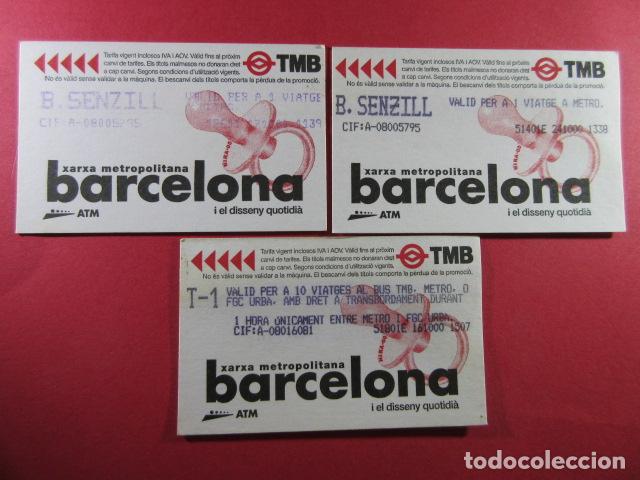 Sammeln von Fahrkarten: ref: DISCOT_01 - 3 TARJETA - COLECCI&Oacute;N MAGNETICA DISE&Ntilde;O COTIDIANO BARCELONA - LEER INTERIOR