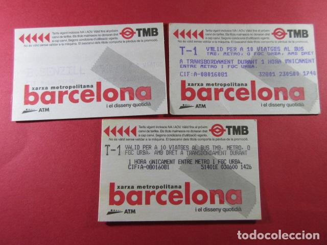 Sammeln von Fahrkarten: ref: DISCOT_01 - 3 TARJETA - COLECCI&Oacute;N MAGNETICA DISE&Ntilde;O COTIDIANO BARCELONA - LEER INTERIOR