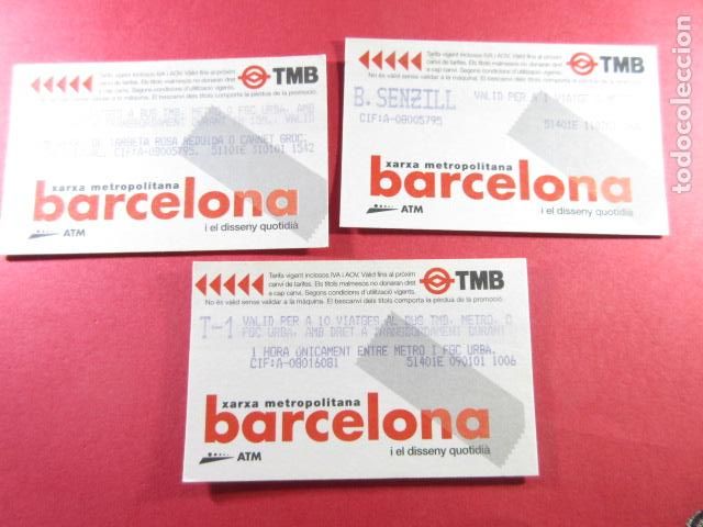 Sammeln von Fahrkarten: ref: DISCOT_01 - 3 TARJETA - COLECCI&Oacute;N MAGNETICA DISE&Ntilde;O COTIDIANO BARCELONA - LEER INTERIOR