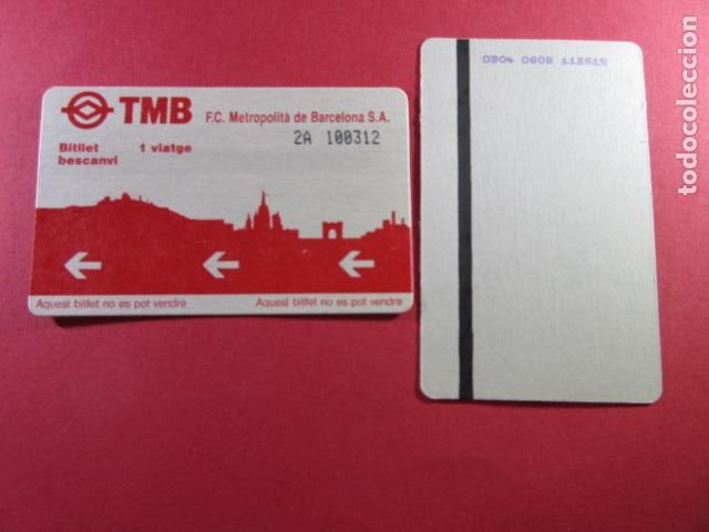 Coleccionismo Billetes de transporte: ref: TARMAGTBM - 1 TARJETA VER - COLECCI&Oacute;N MAGNETICA BARCELONA - LEER INTERIOR