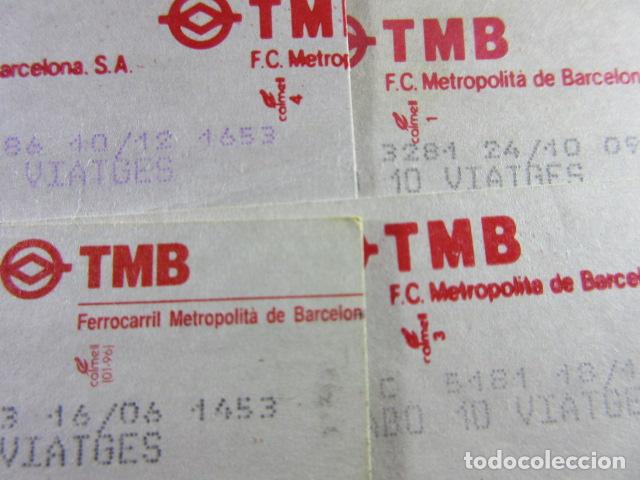 Coleccionismo Billetes de transporte: ref: TARMAGTBM - 4 TARJETA VER - COLECCI&Oacute;N MAGNETICA BARCELONA - LEER INTERIOR