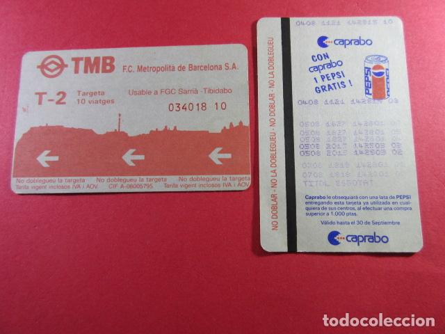 Coleccionismo Billetes de transporte: ref: TARMAGTBM - 1 TARJETA VER - COLECCI&Oacute;N MAGNETICA BARCELONA - LEER INTERIOR
