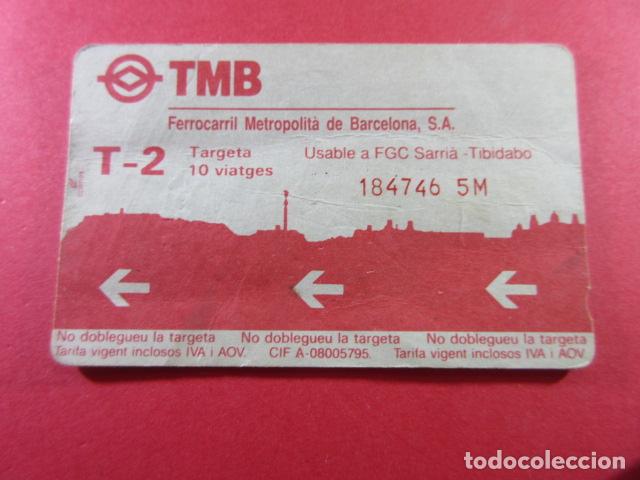 Coleccionismo Billetes de transporte: ref: TARMAGTBM - 1 TARJETA VER - COLECCI&Oacute;N MAGNETICA BARCELONA - LEER INTERIOR