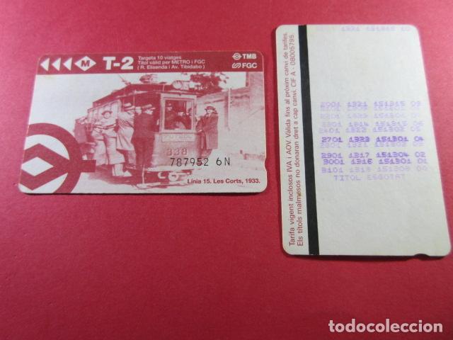 Coleccionismo Billetes de transporte: ref: TARMAGTBM - 1 TARJETA T-2 VER SERIES DIFERENTES - COLECCI&Oacute;N MAGNETICA BARCELONA - LEER INTERIOR