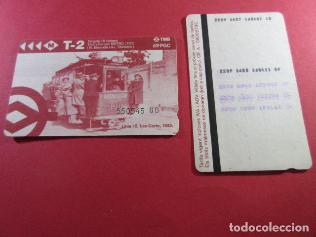 Coleccionismo Billetes de transporte: ref: TARMAGTBM - 1 TARJETA T-2 VER SERIES DIFERENTES - COLECCI&Oacute;N MAGNETICA BARCELONA - LEER INTERIOR