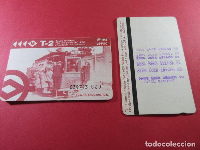 Coleccionismo Billetes de transporte: ref: TARMAGTBM - 1 TARJETA T-2 VER SERIES DIFERENTES - COLECCI&Oacute;N MAGNETICA BARCELONA - LEER INTERIOR