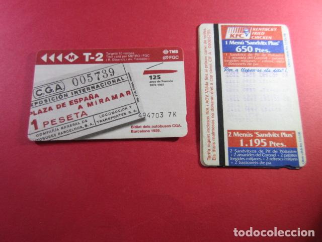 Coleccionismo Billetes de transporte: ref: TARMAGTBM - 1 TARJETA T-2 VER SERIES DIFERENTES - COLECCI&Oacute;N MAGNETICA BARCELONA - LEER INTERIOR